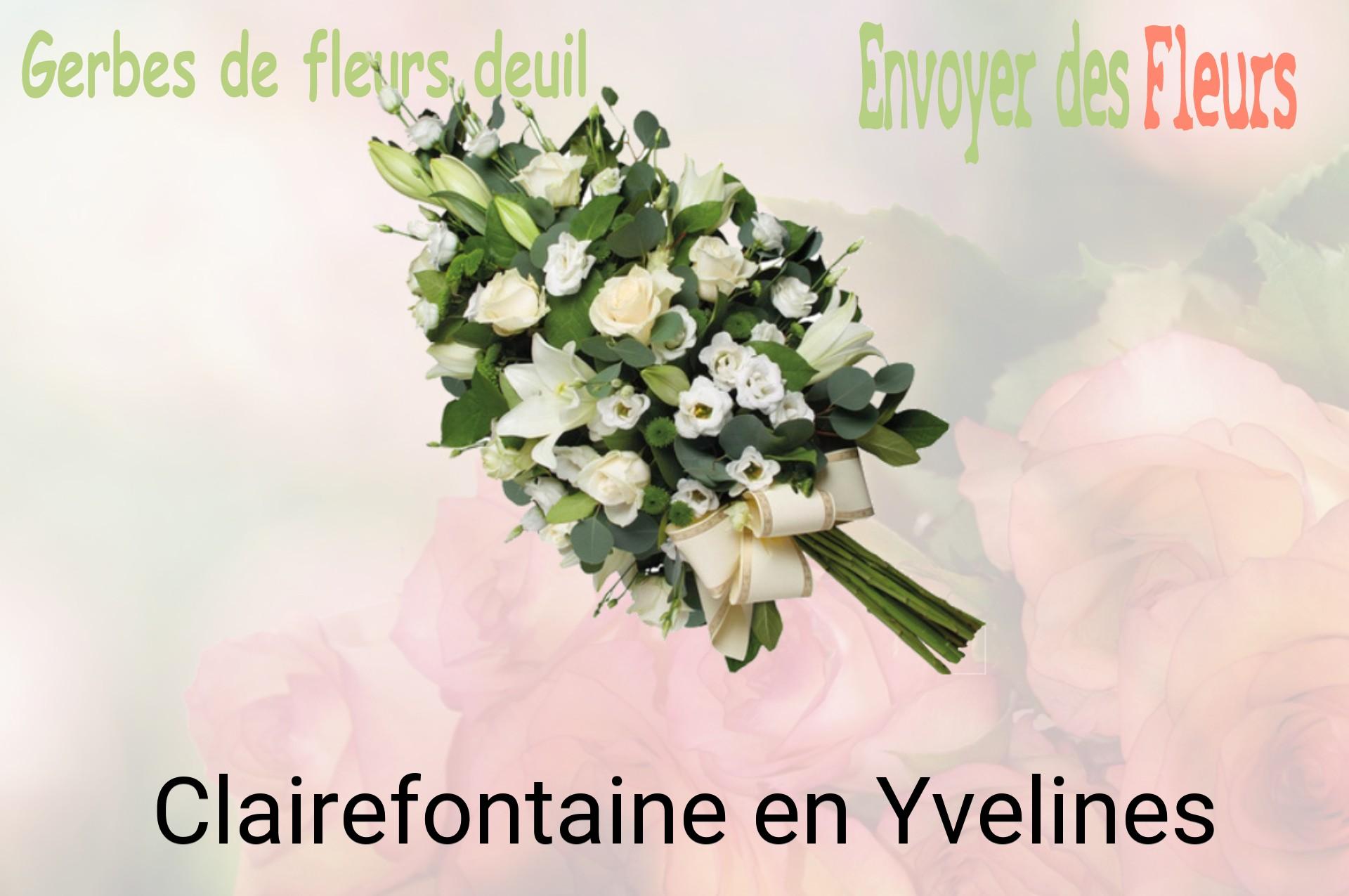 Gerbe de fleurs de deuil livrée à Clairefontaine-en-Yvelines